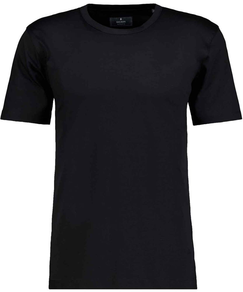 Mercerisiertes T-Shirt mit Rundhals