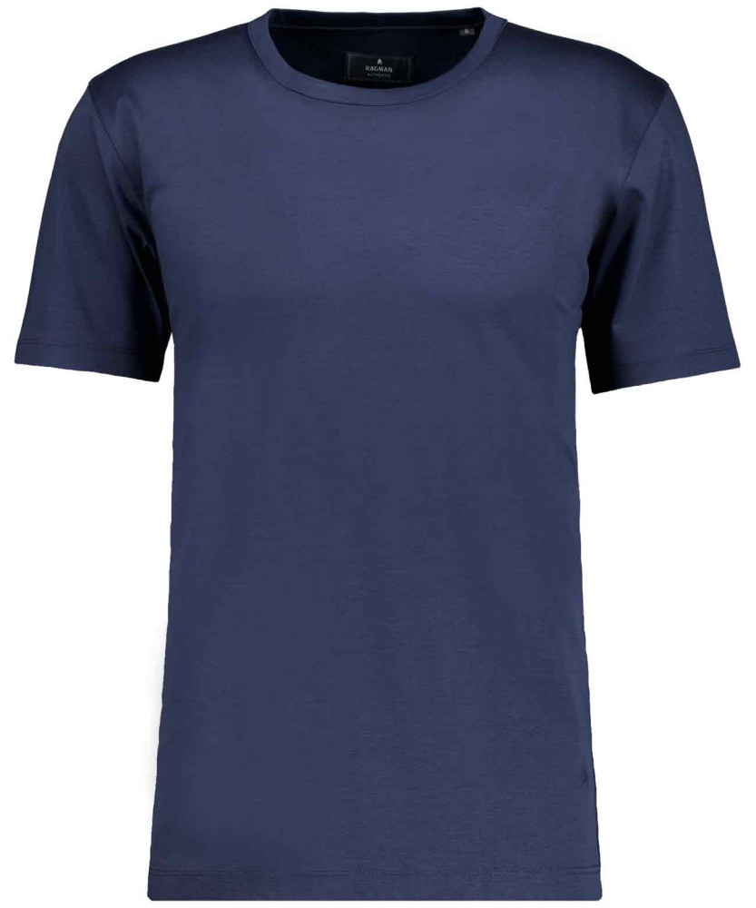 Mercerisiertes T-Shirt mit Rundhals