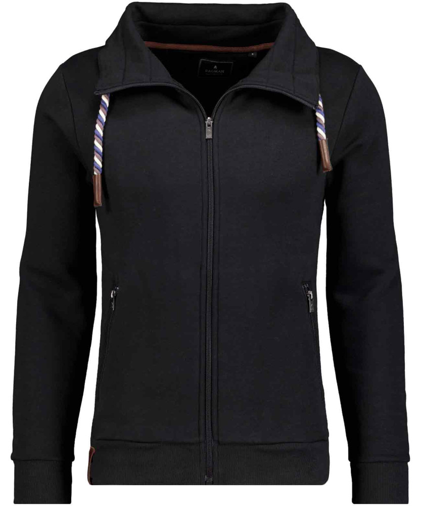 Stehkragen-Sweatjacke