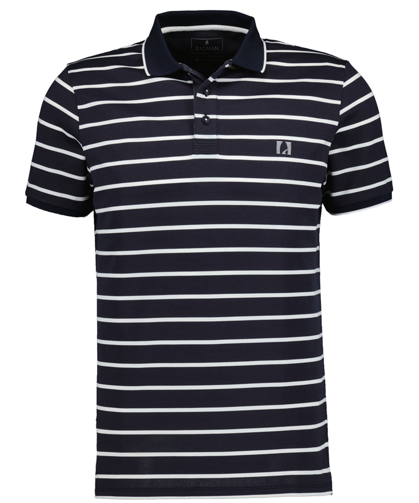 Poloshirt with stripes, modern fit