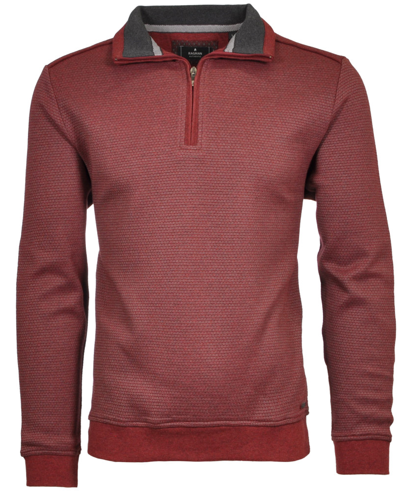 sweater with zipper collar