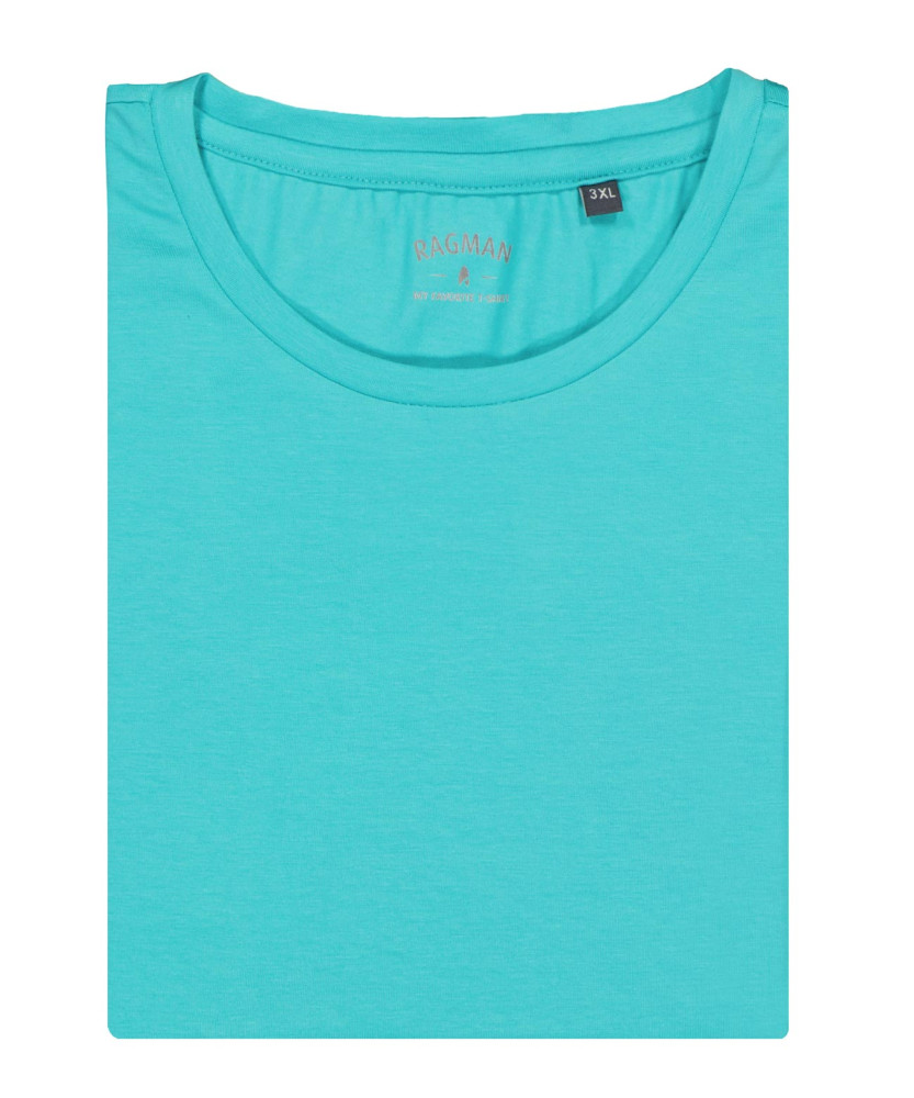 T-Shirt uni, Rundhals