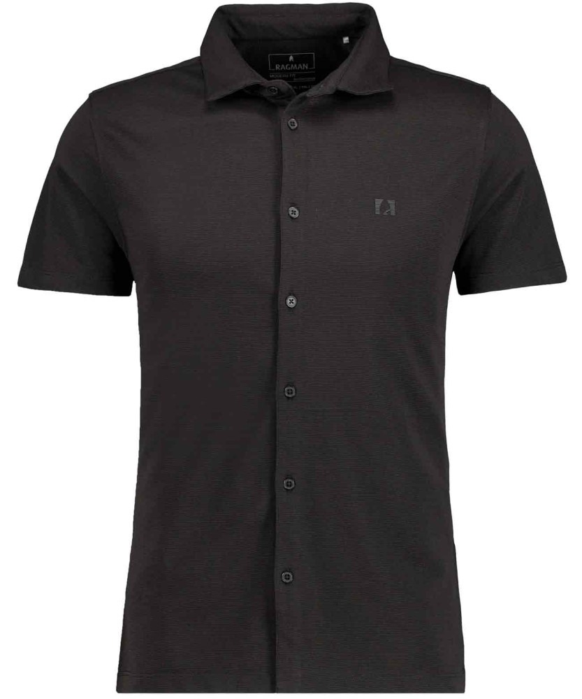 Hemden-Shirt mit Kent-Kragen, kurzarm