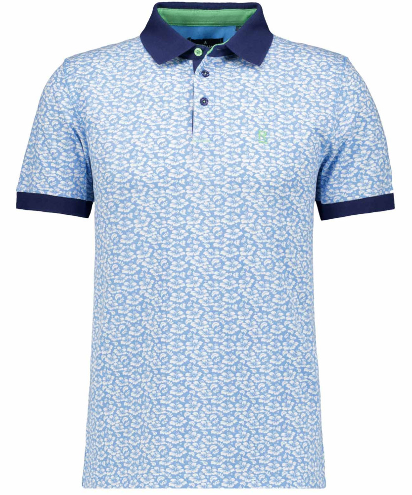 Piqué-Polo mit Alloverprint