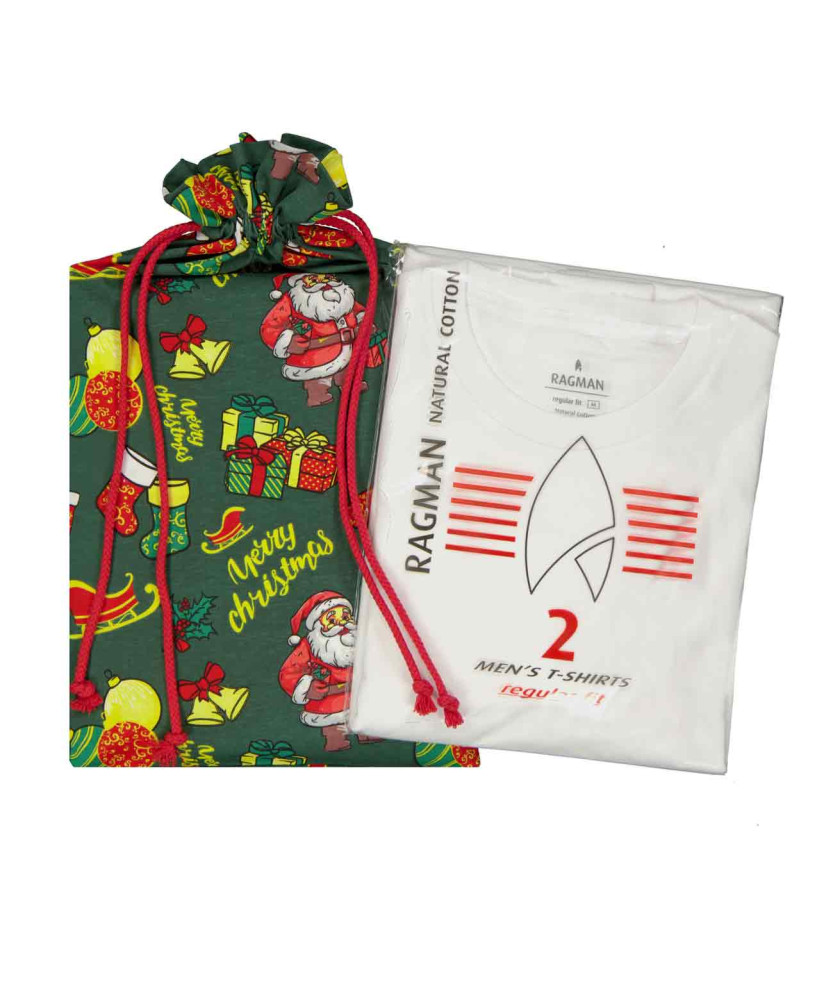 X-Mas RAGMAN Doppelpack - 2 T-Shirts mit Rundhals
