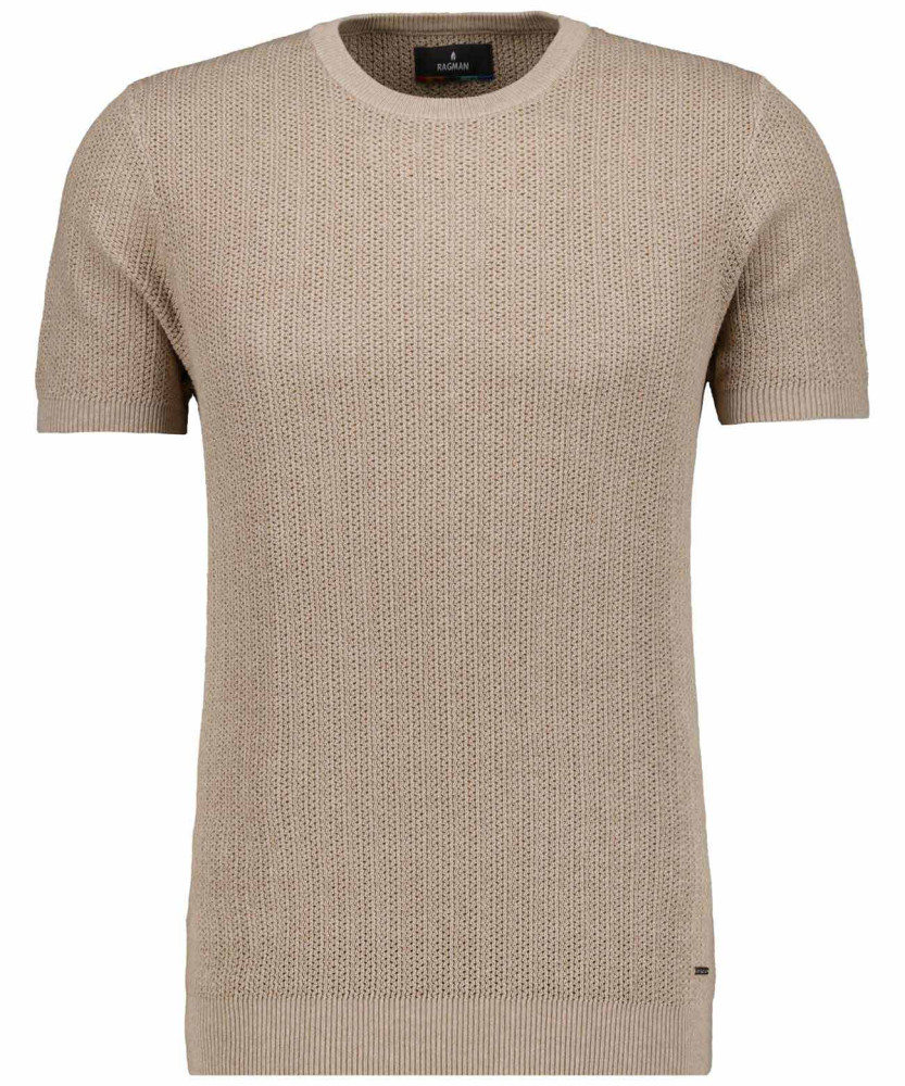 Strickpullover Rundhals, kurzarm