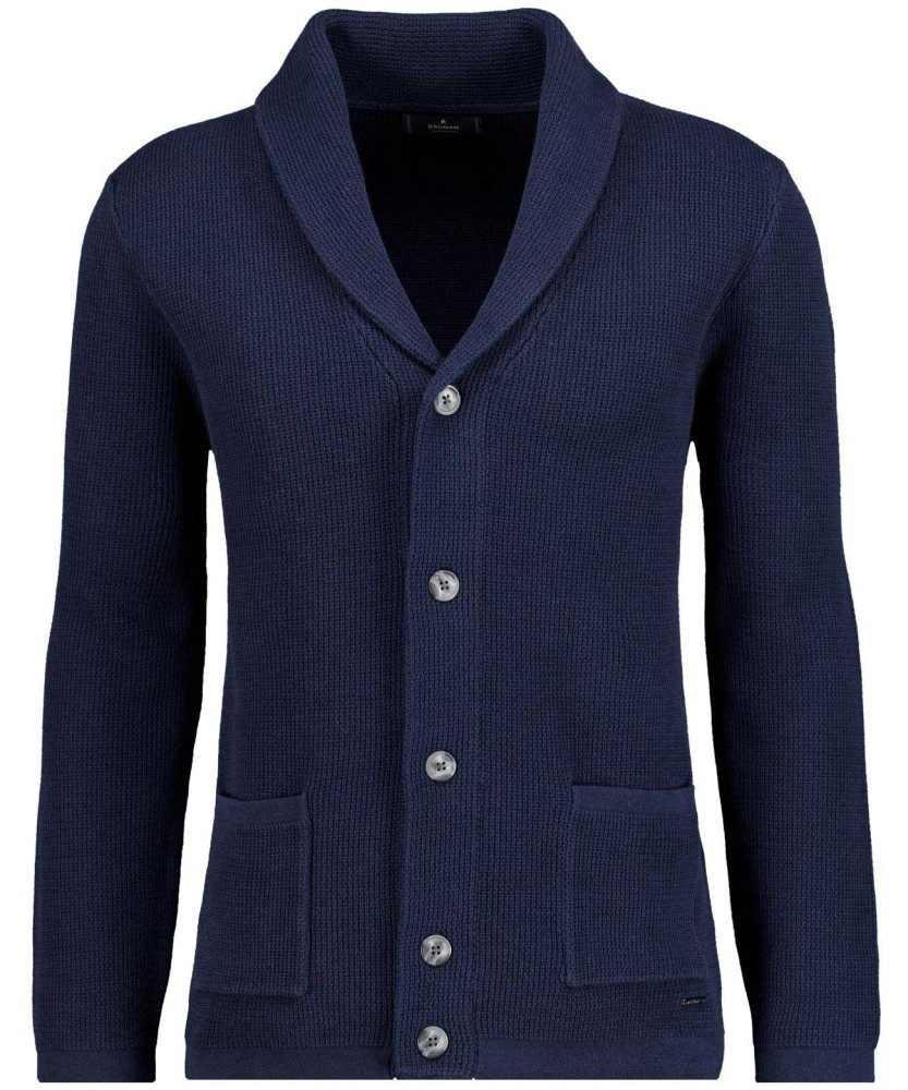 Strickjacke mit Schalkragen