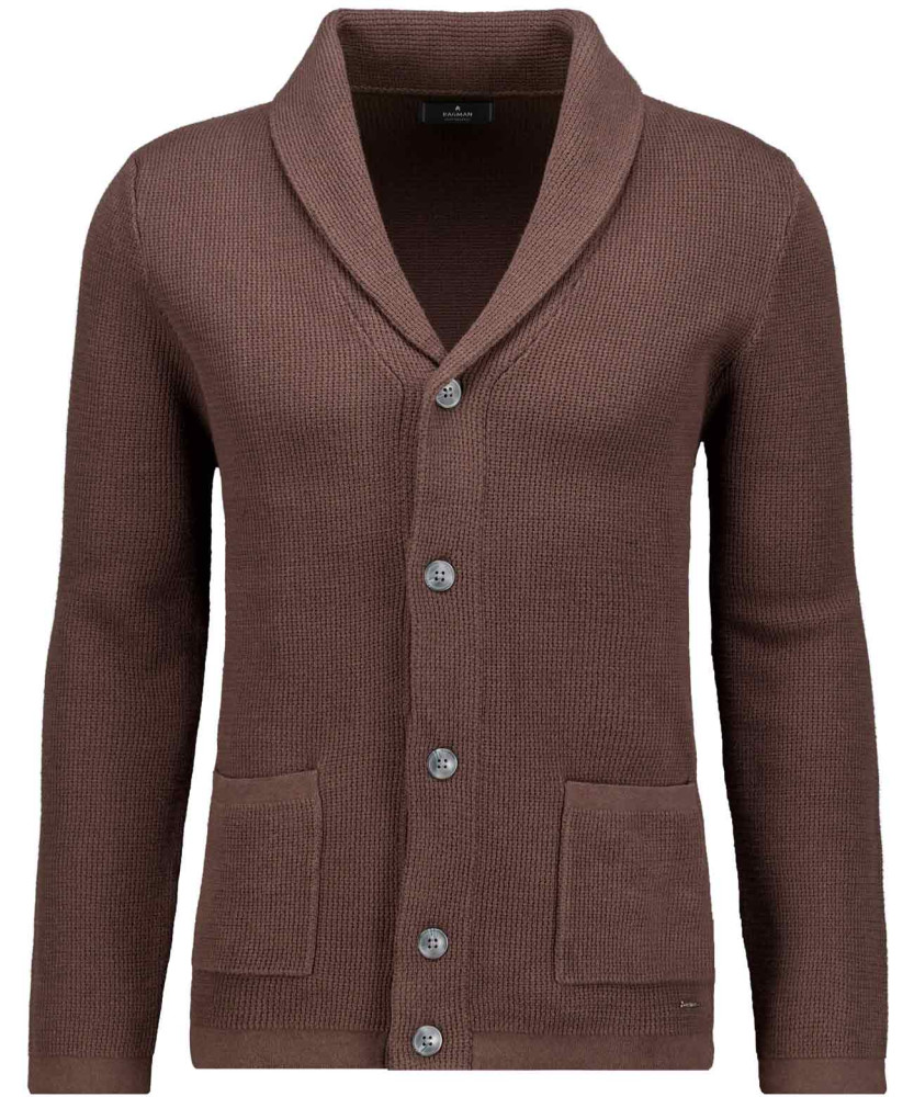 Strickjacke mit Schalkragen