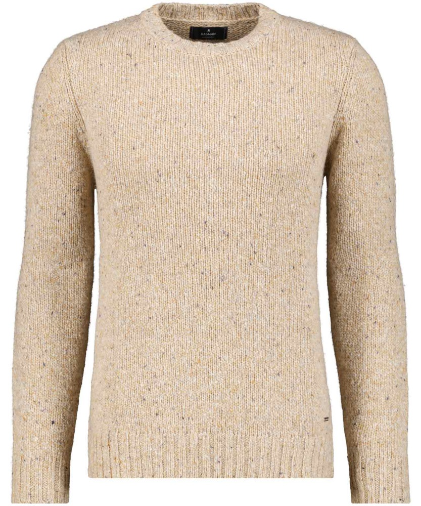 Strickpullover Rundhals, Bicolour