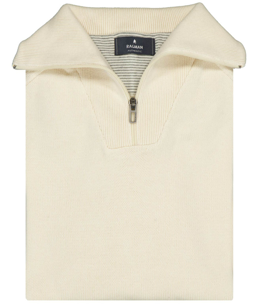 TALL Knitted pullover with troyer collar