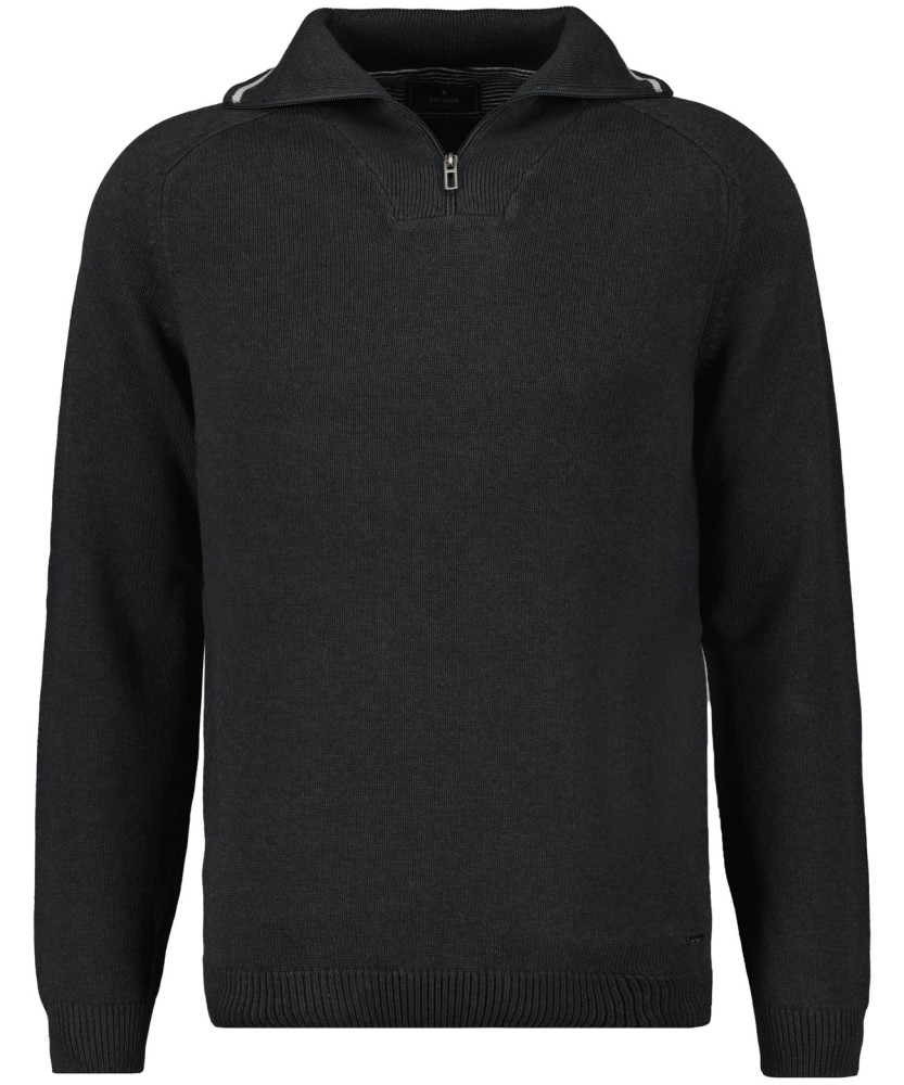 TALL Strickpullover mit Troyer-Kragen