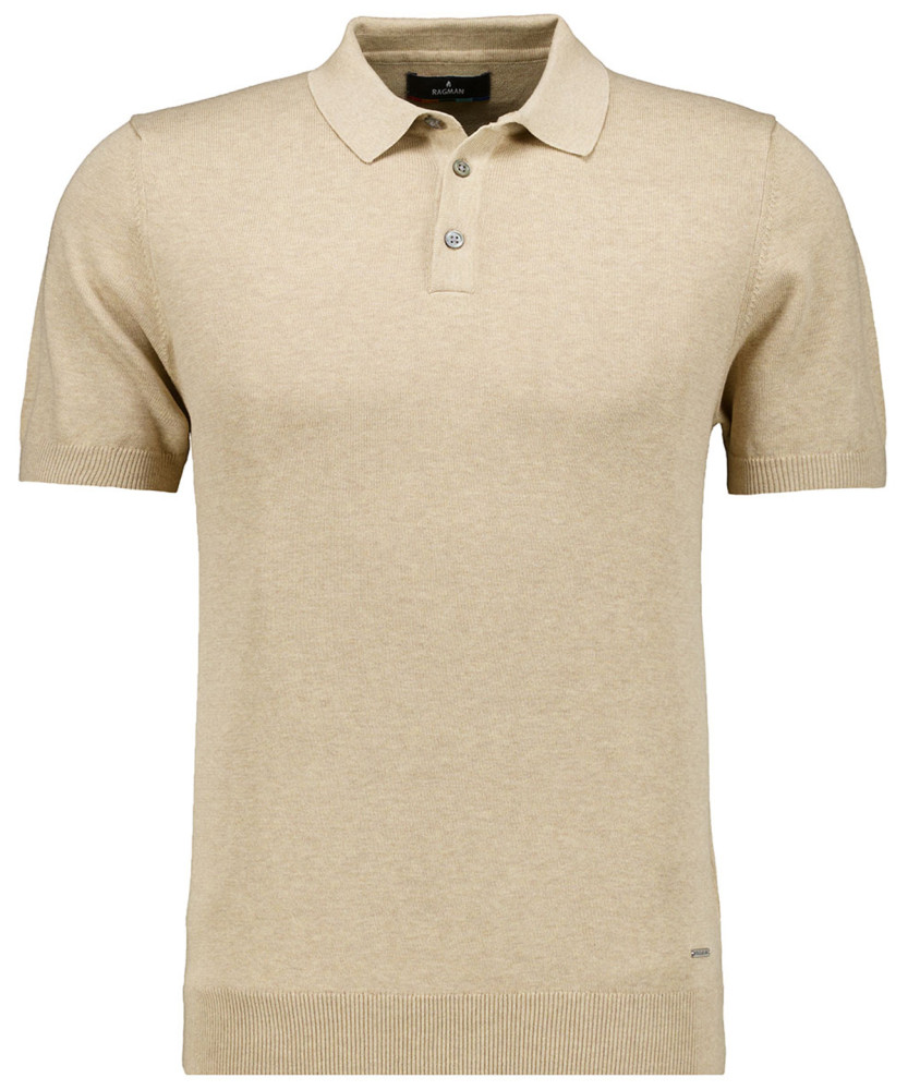 Strick-Pullover Kurzarm, Polokragen