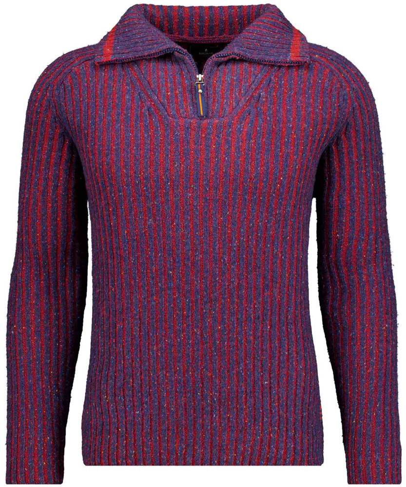 TALL Knitted pullover with troyer collar
