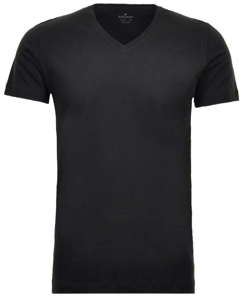 2 T-shirt double pack slimfit with V-neck