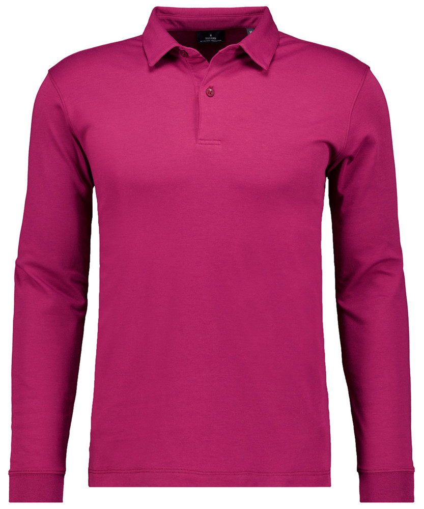 Pima Poloshirt, Langarm