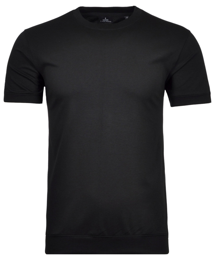 Pima T-Shirt Rundhals mit Bündchen
