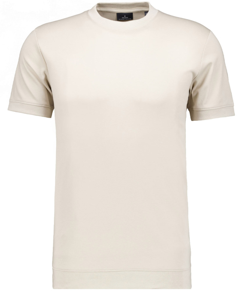 Pima T-Shirt round neck with cuffs