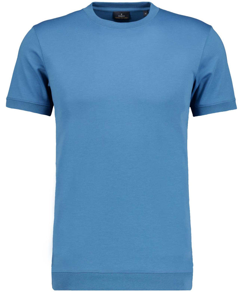 Pima T-Shirt Rundhals mit Bündchen