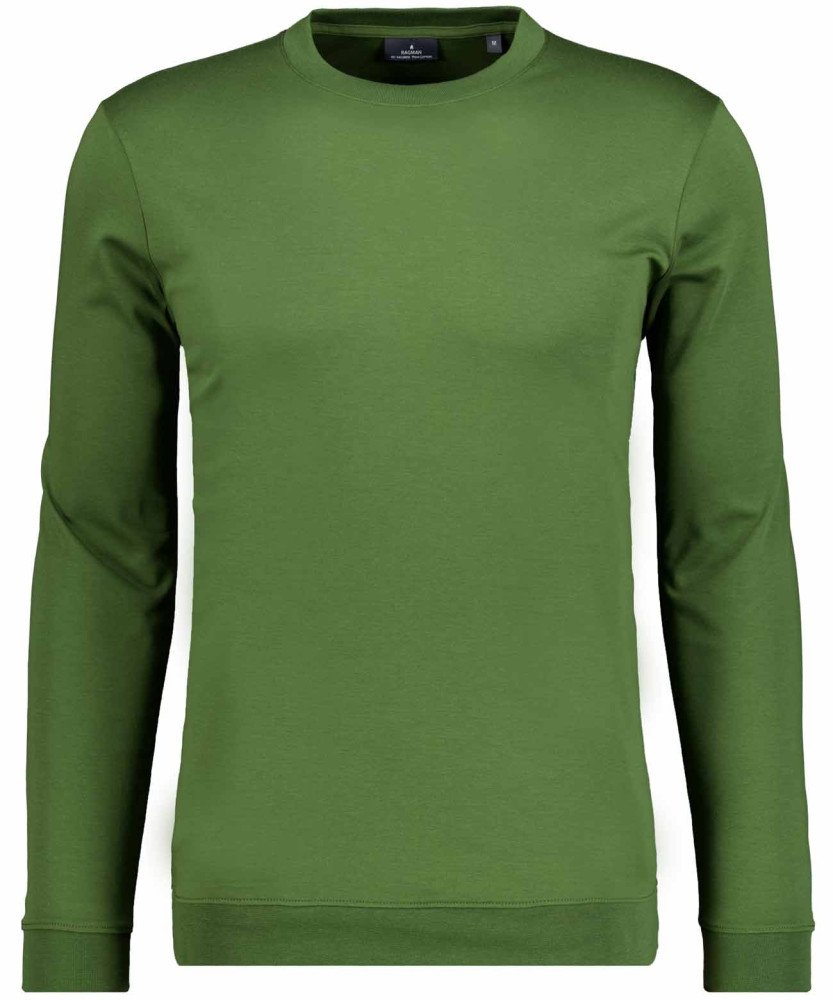 Pima Langarmshirt Rundhals mit Bündchen
