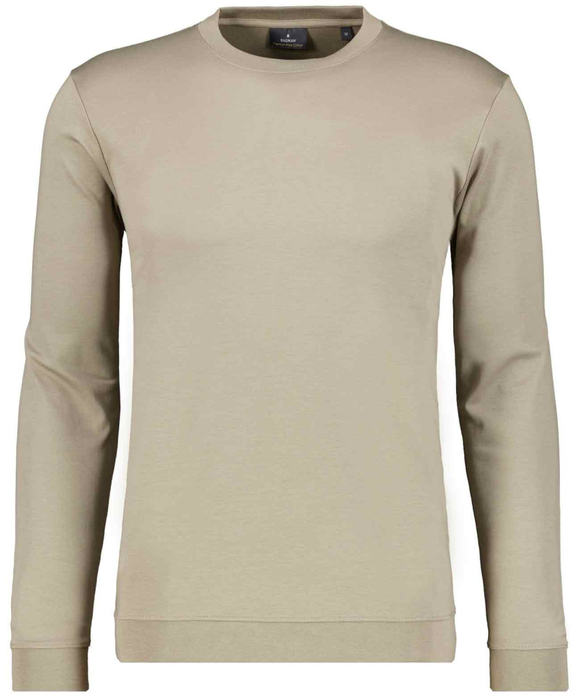 Round neck long sleeve with bottom rib