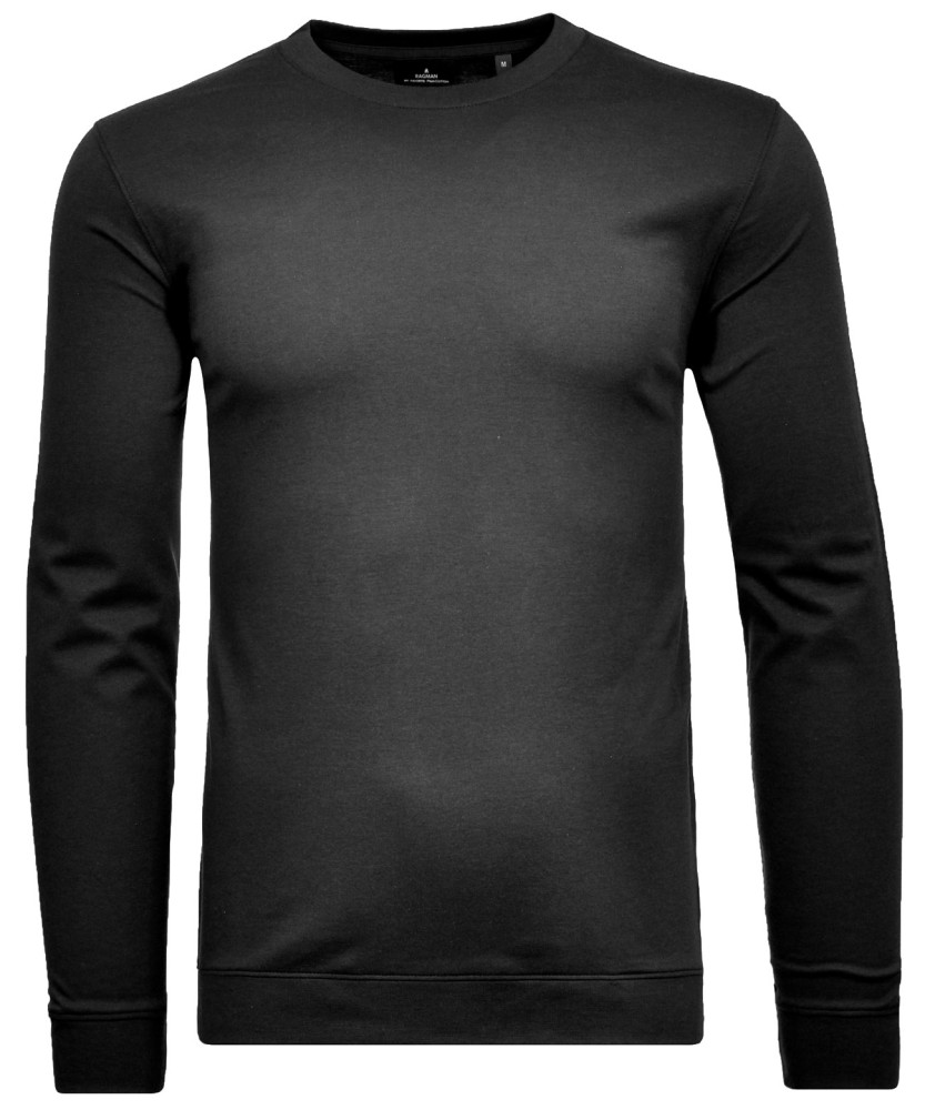 Pima Langarmshirt Rundhals mit Bündchen, Extra lang