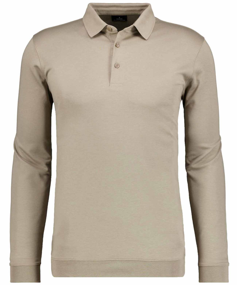 Pima-Poloshirt long sleeve with waistband