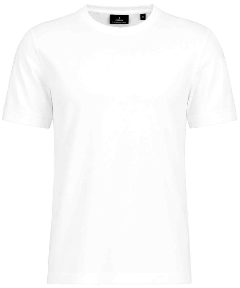 Pima T-Shirt Rundhals mit Armbündchen