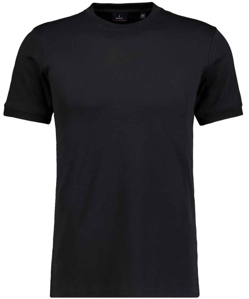 Pima T-Shirt Rundhals mit Armbündchen