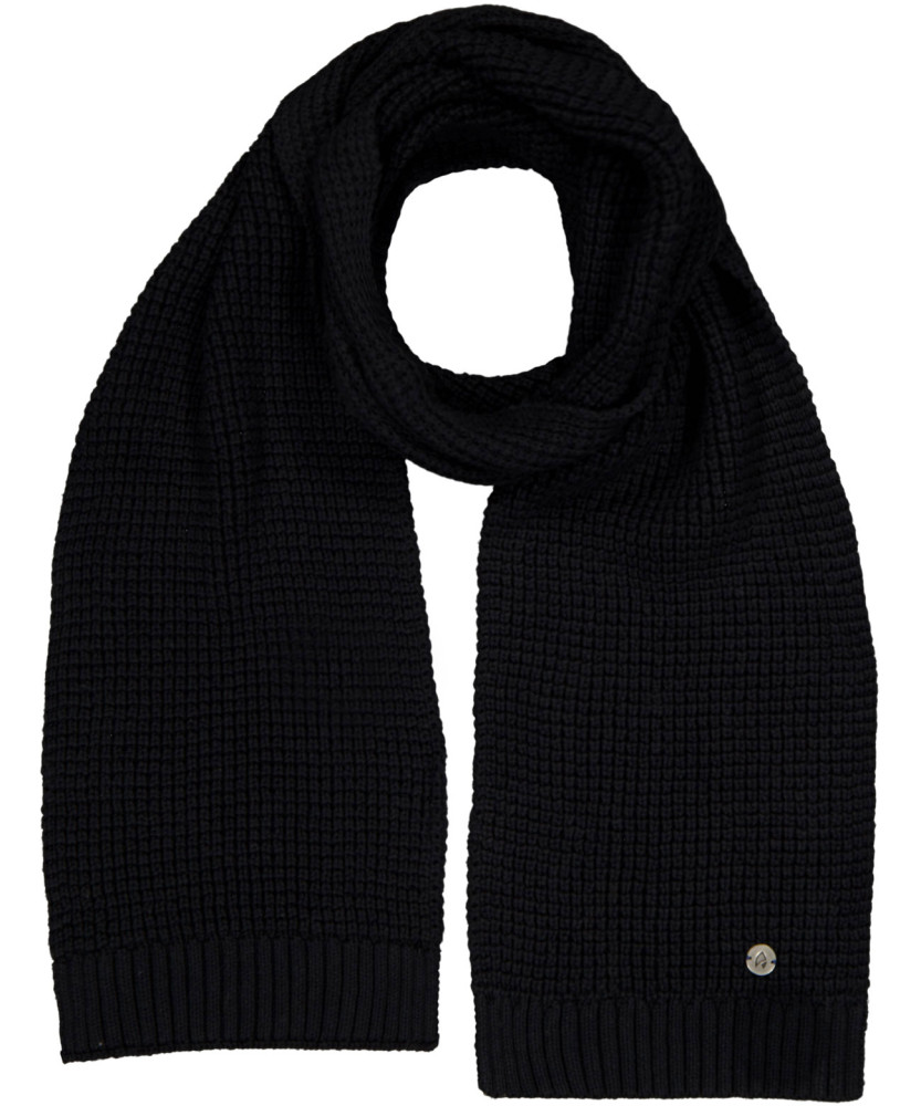 Schal im Waffelstrick, gestreift