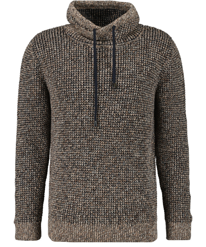 Strick-Pullover mit Maseltov-Kragen