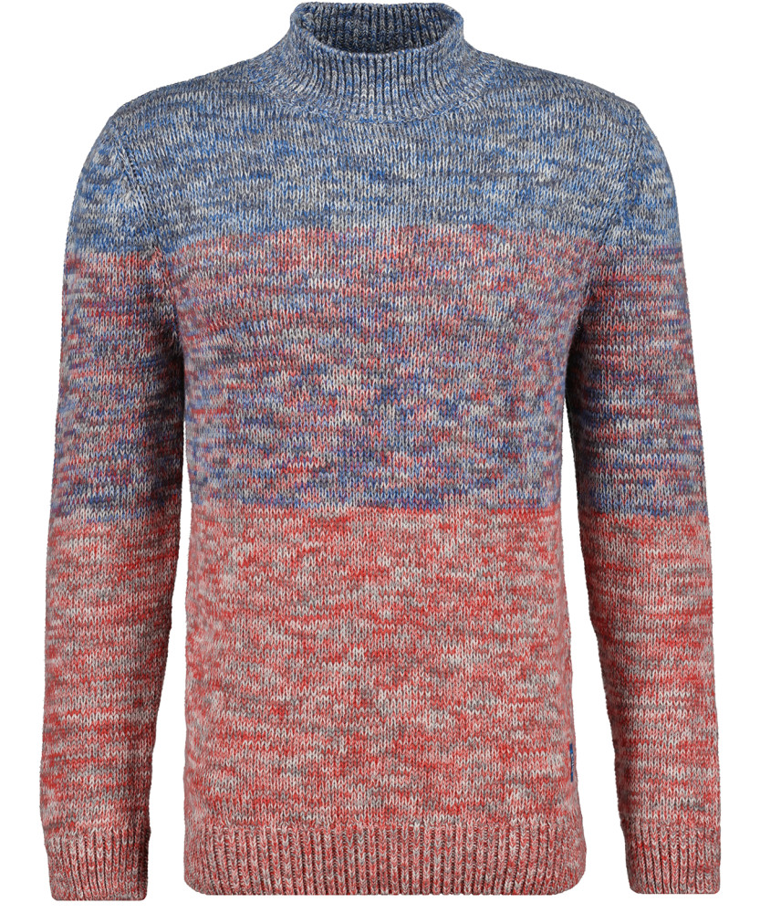 Stehkragen-Strickpullover