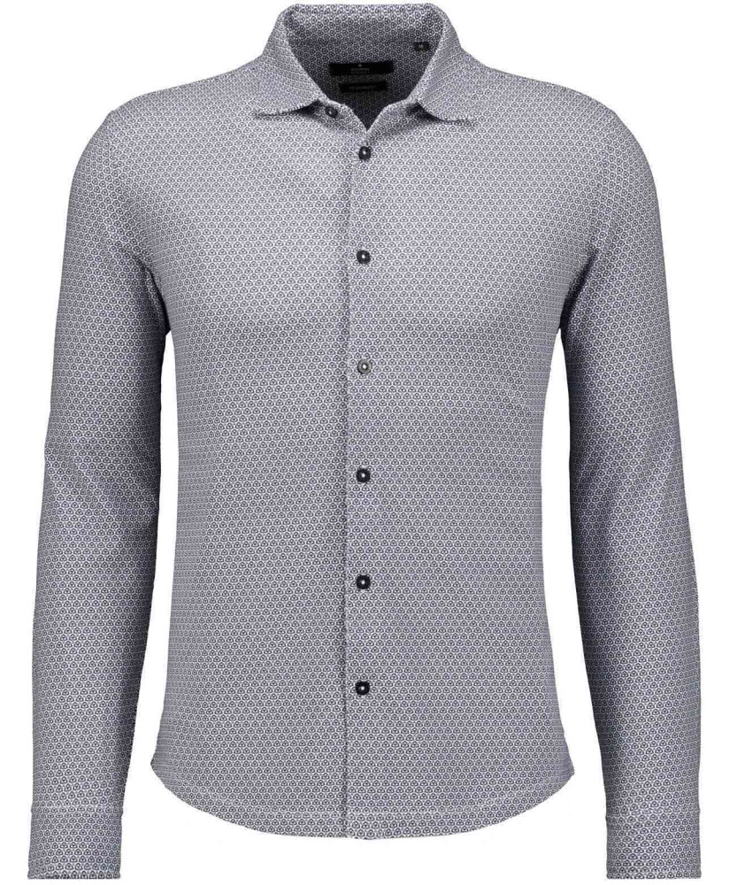 Jersey shirt with kent collar