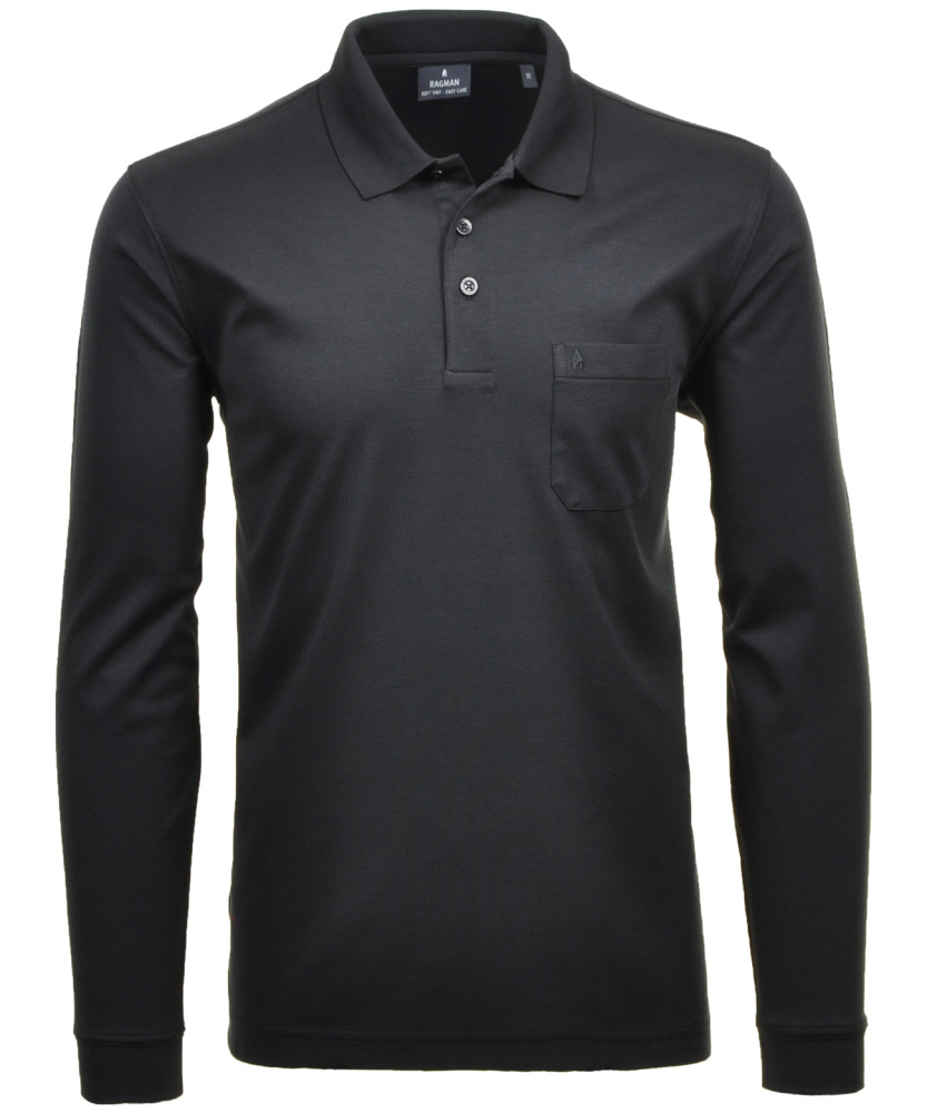 LONG & TALL Poloshirt Soft Knit longsleeve