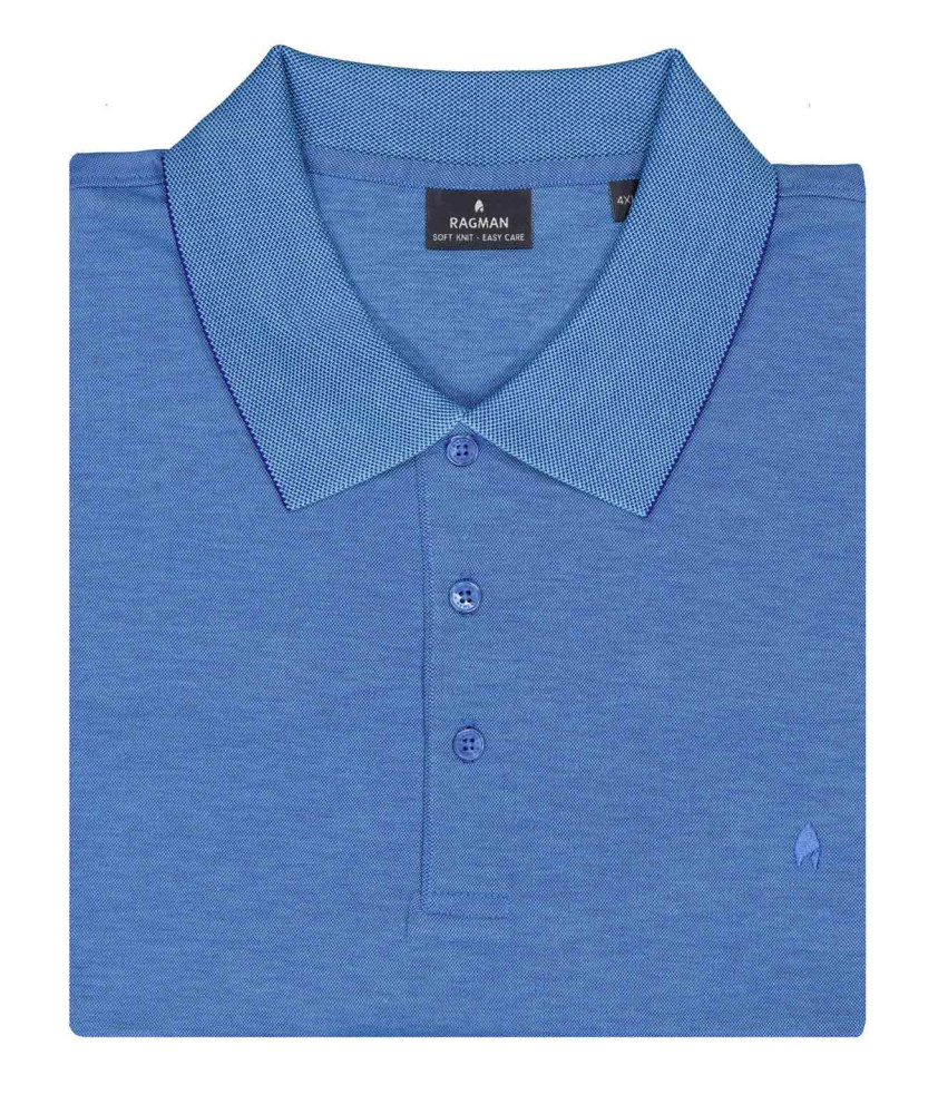 Softknit-Poloshirt uni