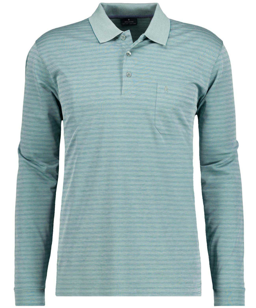 Softknit-Polo Fineliner, Langarm