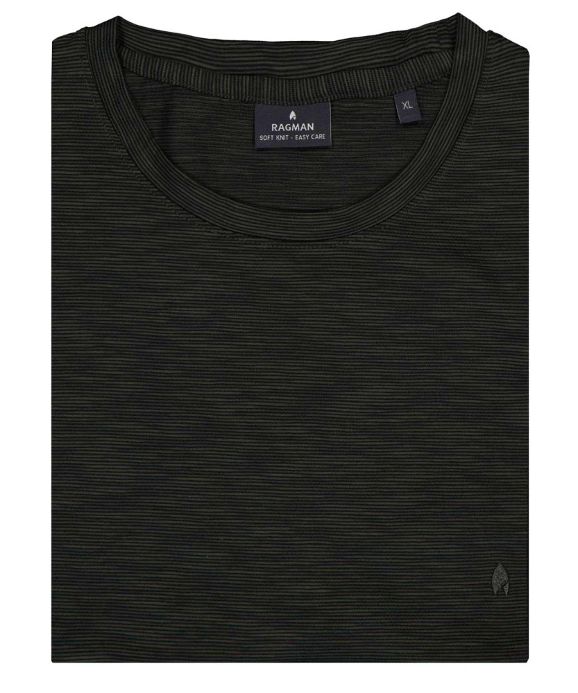 Softknit T-Shirt striped, round neck