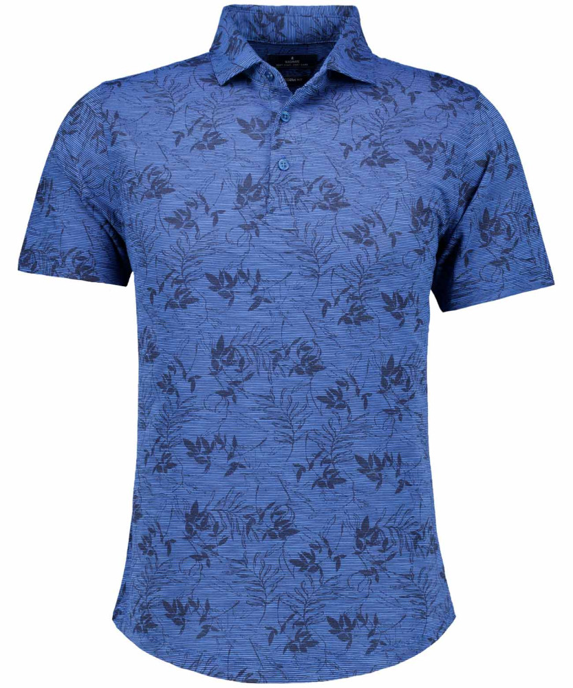 Softknitpolo gestreift, mit Print