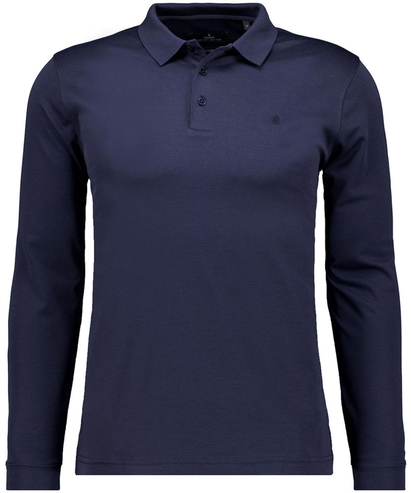 Softknit-Poloshirt modern fit, long sleeve