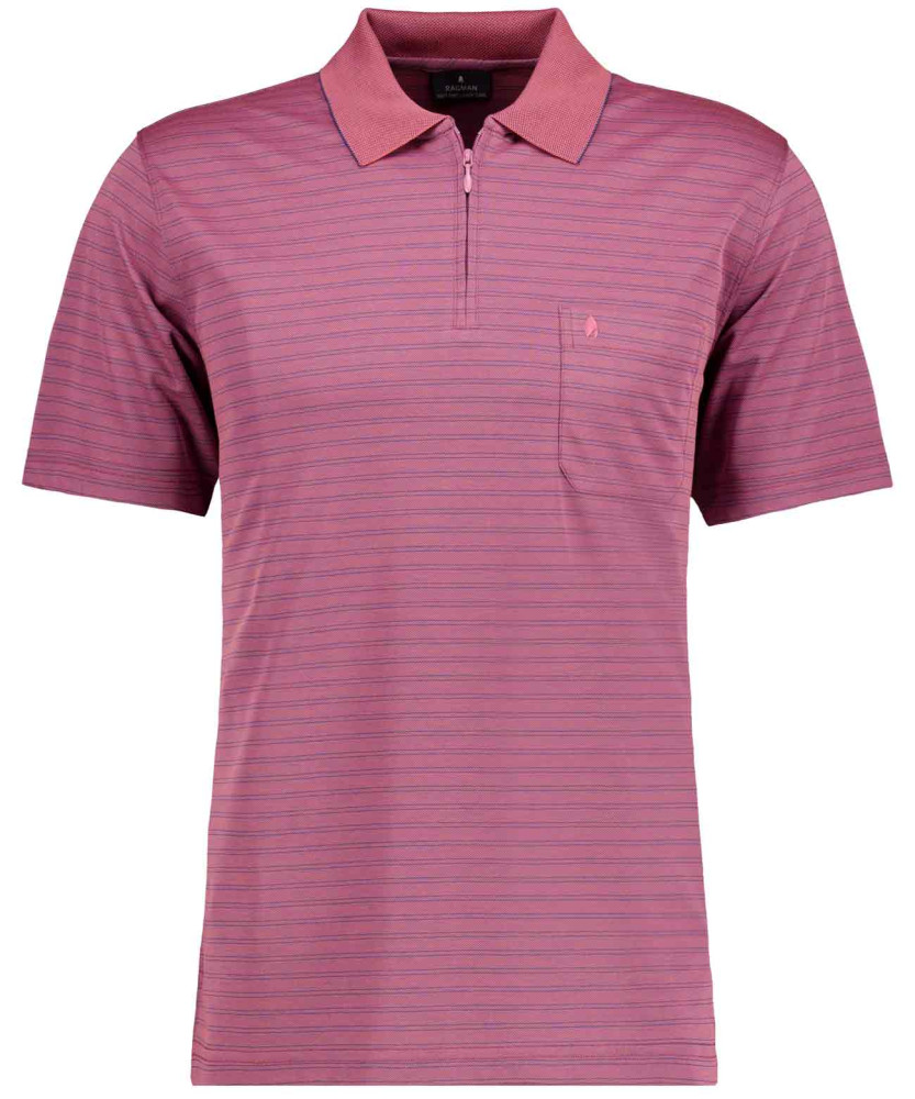 Softknit polo fineliner with zip