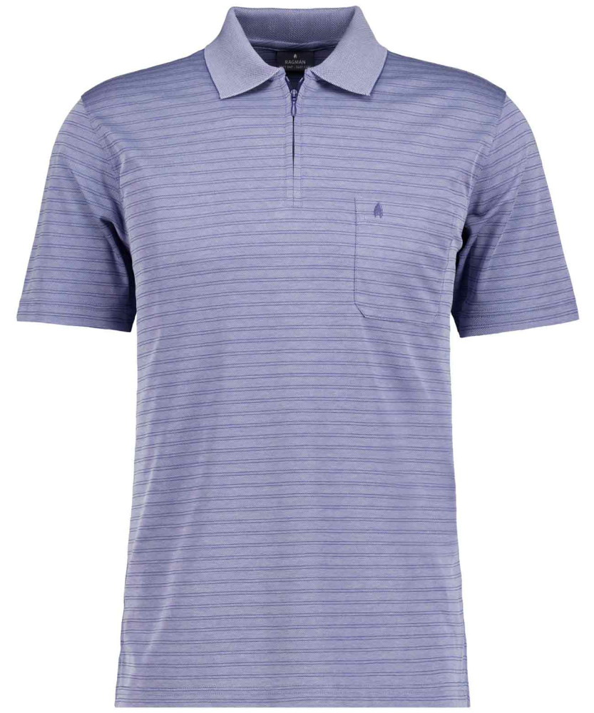 Softknit-Polo fineliner mit RV
