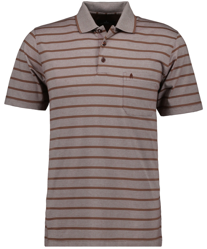Softknit-Polo Jersey, gestreift