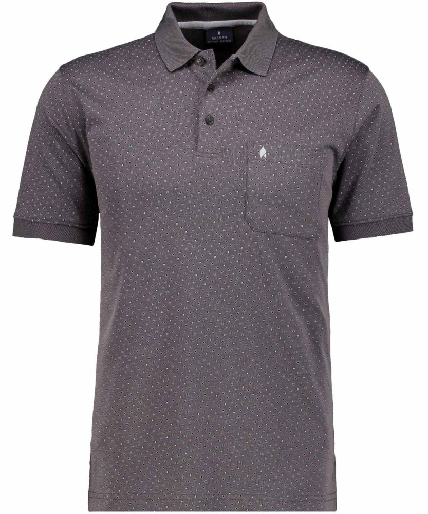 Softknit polo alloverprint