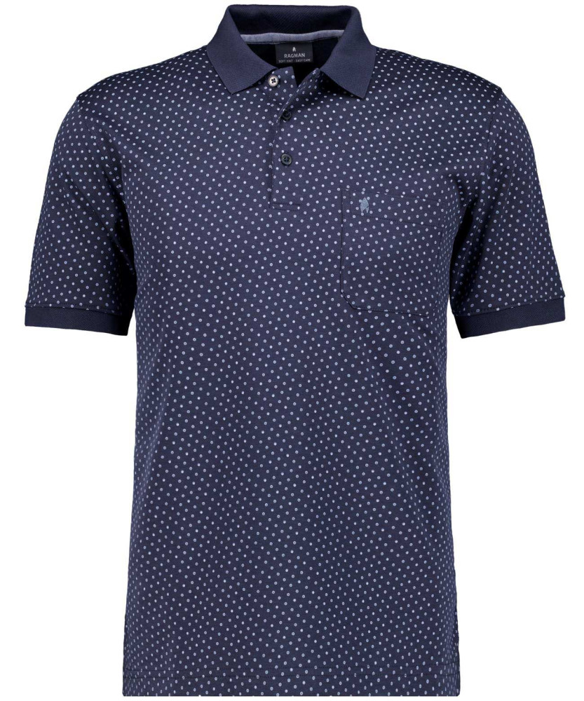 Softknit polo alloverprint