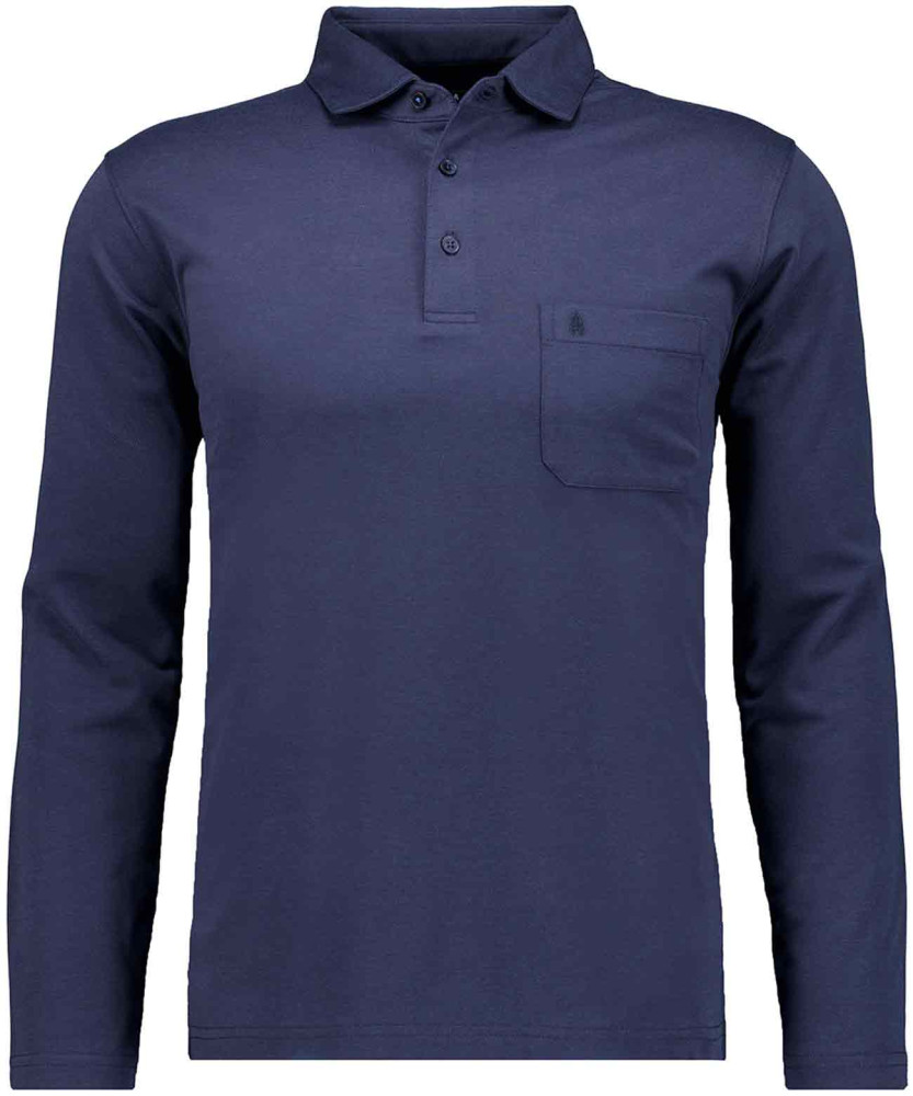 Softknit polo with Kent collar, velvet touch