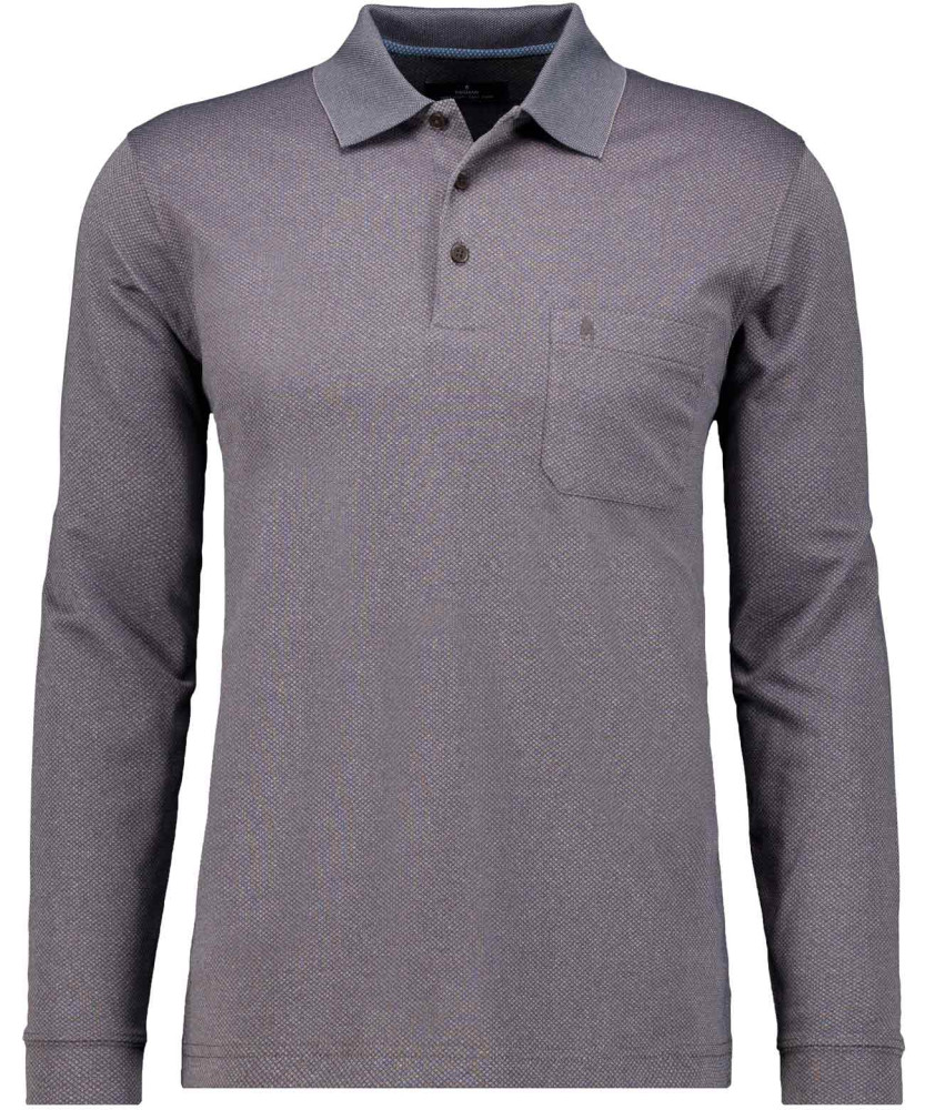 Softknit-Poloshirt "Fishnet", Langarm