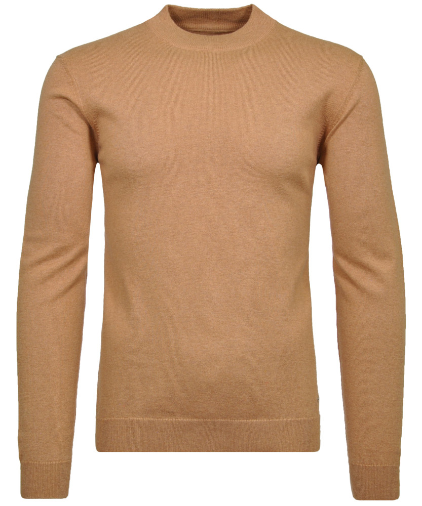 Strickpullover mit Stehkragen