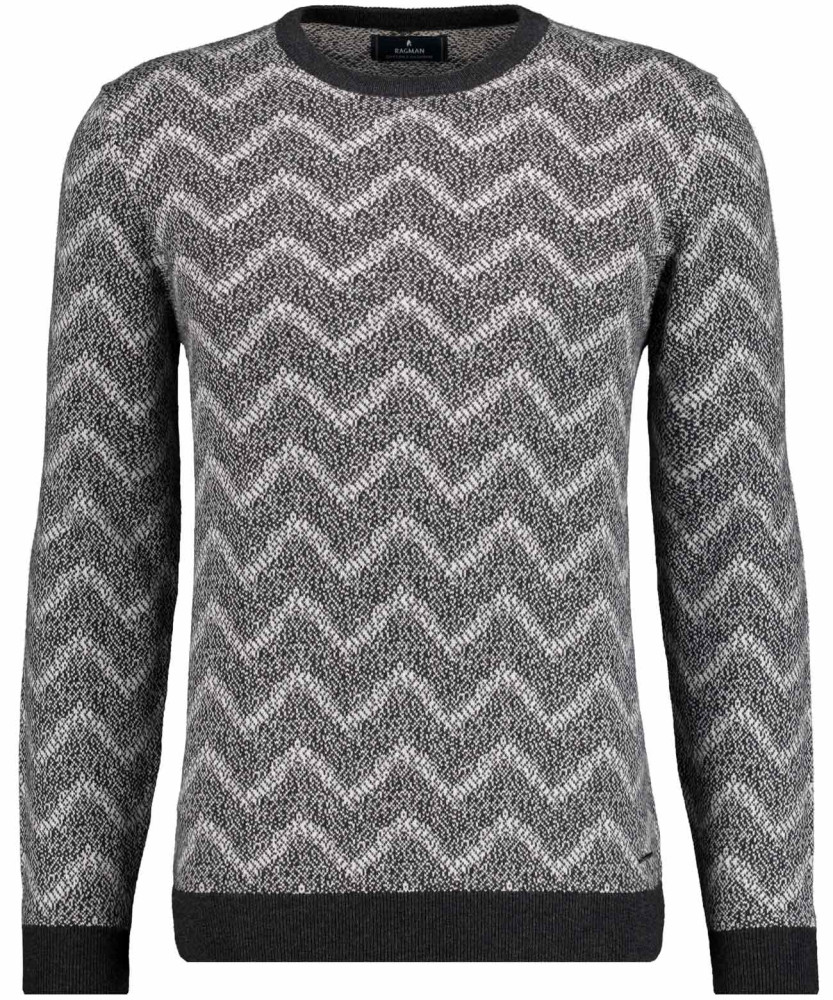 Knitted pullover Jacquard, cotton/cashmere