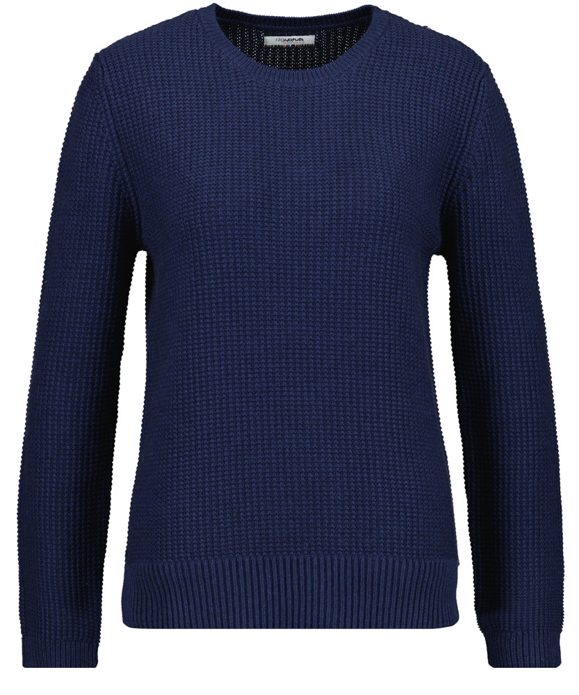 Strickpullover uni, Rundhals