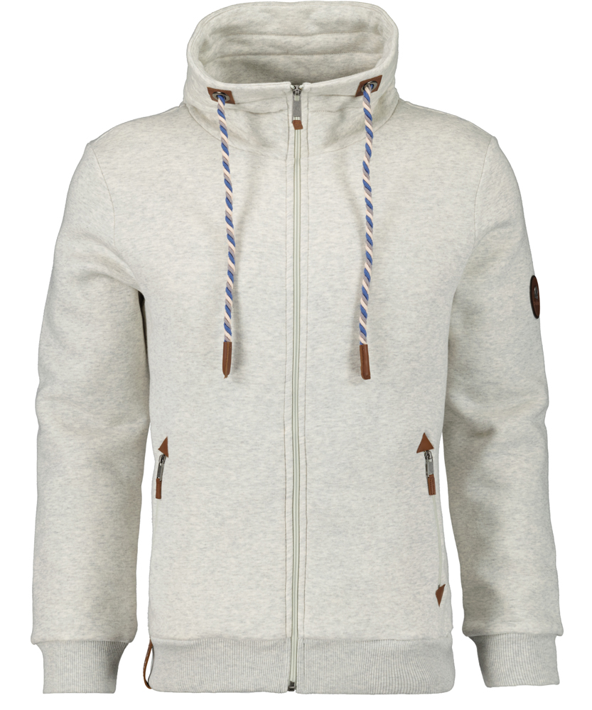 Summer-Sweat jacket with stand up collar