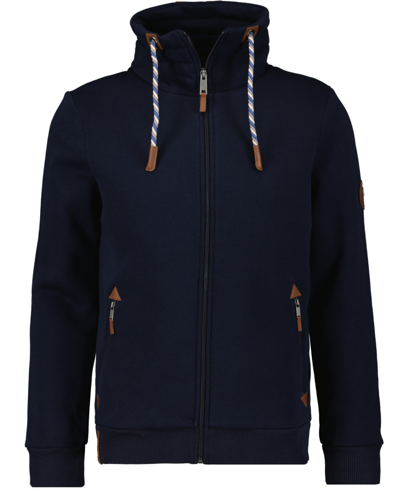 Sommer-Sweatjacke mit Stehkragen